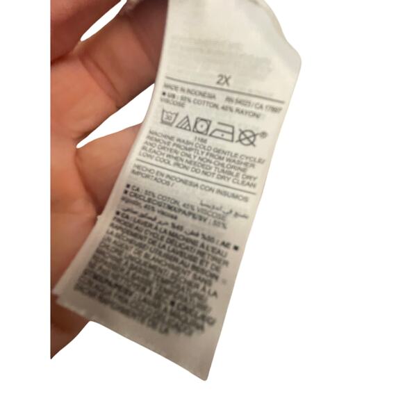 Old Navy Women's 2X Orange Floral Peasant Cottagecore Pockets Tiered Boho - Picture 3 of 6